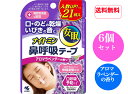 【送料無料】【6個セット】小林製薬 ナイトミン 鼻呼吸テープ 肌にやさしいタイプ 21枚 ラベンダーの香り レギュラーサイズ