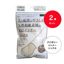 【送料無料】2個セット テルコーポレーション あったか〜い くつ下 (アイボリー)『2足セット』【メール便 送料無料】人と地球にやさしい天然和紙素材の足指インナーソックス ハーフタイプ アイボリー 男女兼用 22~27cm テルコーポレーション インナーソックス(4)