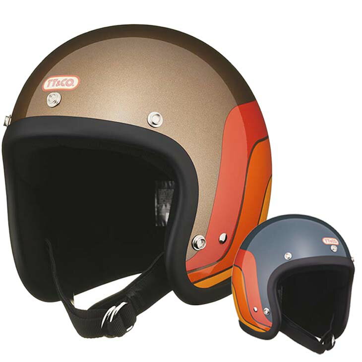 TT CO. スーパーマグナム セブンティーズライン スモールジェットヘルメット ビンテージ ジェットヘルメット SG/PSC/DOT M/Lサイズ57-58cm レトロ オープンフェイス