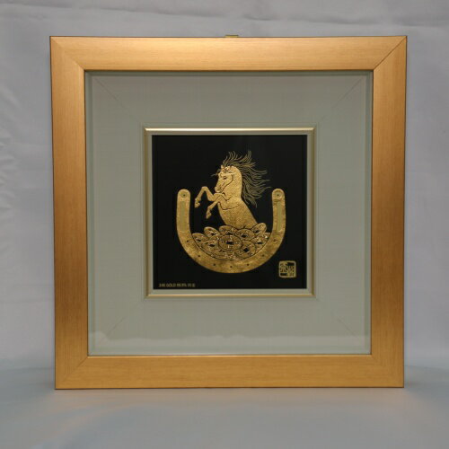 ミソウォン　馬の金の額縁