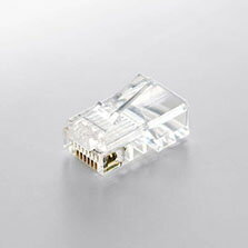 乐天商城 - エレコム [LD-RJ45T100V2] 自作用RJ45コネクター(Cat5e/単線ヨリ線両対応/100個入)