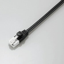 乐天商城 - エレコム [LD-CTT/BK1/RS] EU RoHS指令準拠 CAT5E対応 爪折れ防止 LANケーブル 1m/簡易パッケージ仕様(ブラック)