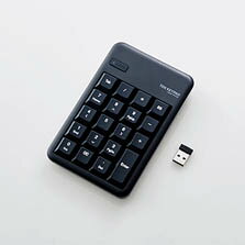 エレコム [TK-TDM017BK] 2.4GHzワイヤレステンキーパッド/TK-TDM017シリーズ/ブラック