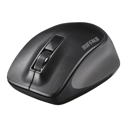 BUFFALO [BSMBW300MBK] 無線 BlueLED 3ボタン プレミアムフィットマウス ブラック
