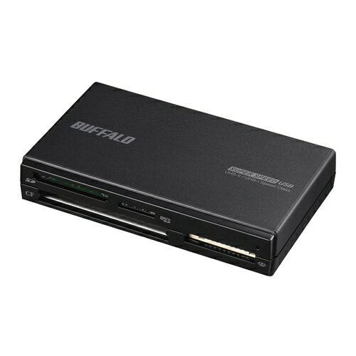 BUFFALO [BSCR700U3BK] UHS-II対応 USB3.0 マルチカードリーダー ブラック