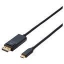 GR [CAC-CDP10BK] ϊP[u/Type-C-DisplayPort/1.0m/ubN