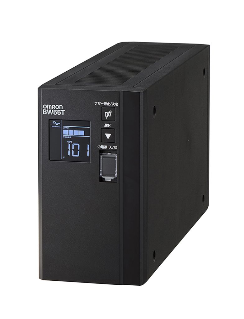 オムロン [BW55T] 無停電電源装置(常時商用給電/正弦波出力) 550VA/340W BW55T