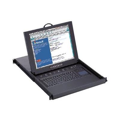 オースティンヒューズ [RKP119-IP1602E] 1U 19インチ モニタ/キーボード/タッチパッド/ドロア+ 16ポートKVMスイッチ/リモートアクセス