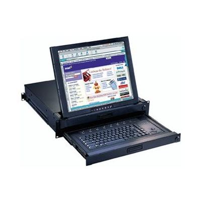 オースティンヒューズ [RKP2419-S801E] 2U 19インチ TFT LCD モニター/キーボード/ドロアー + 8 ポート KVMスイッチ タッチパッドタイプ ローカルコンソール