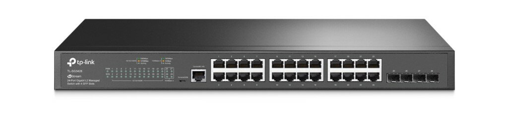 TP-Link [TL-SG3428(UN)] JetStream 24ポート ギガビット L2マネージスイッチ
