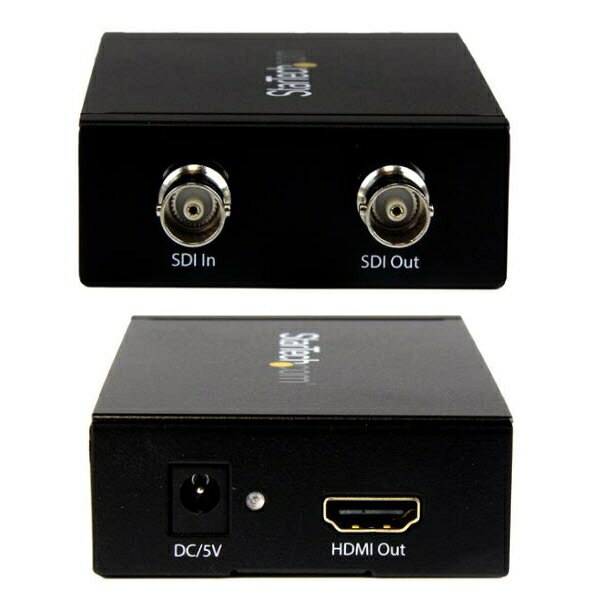 StarTech.com [SDI2HD] SDI - HDMIコンバーター 3G SDI - HDMIアダプタ SDIデイジーチェーンポート搭載 SDIソースを230m延長