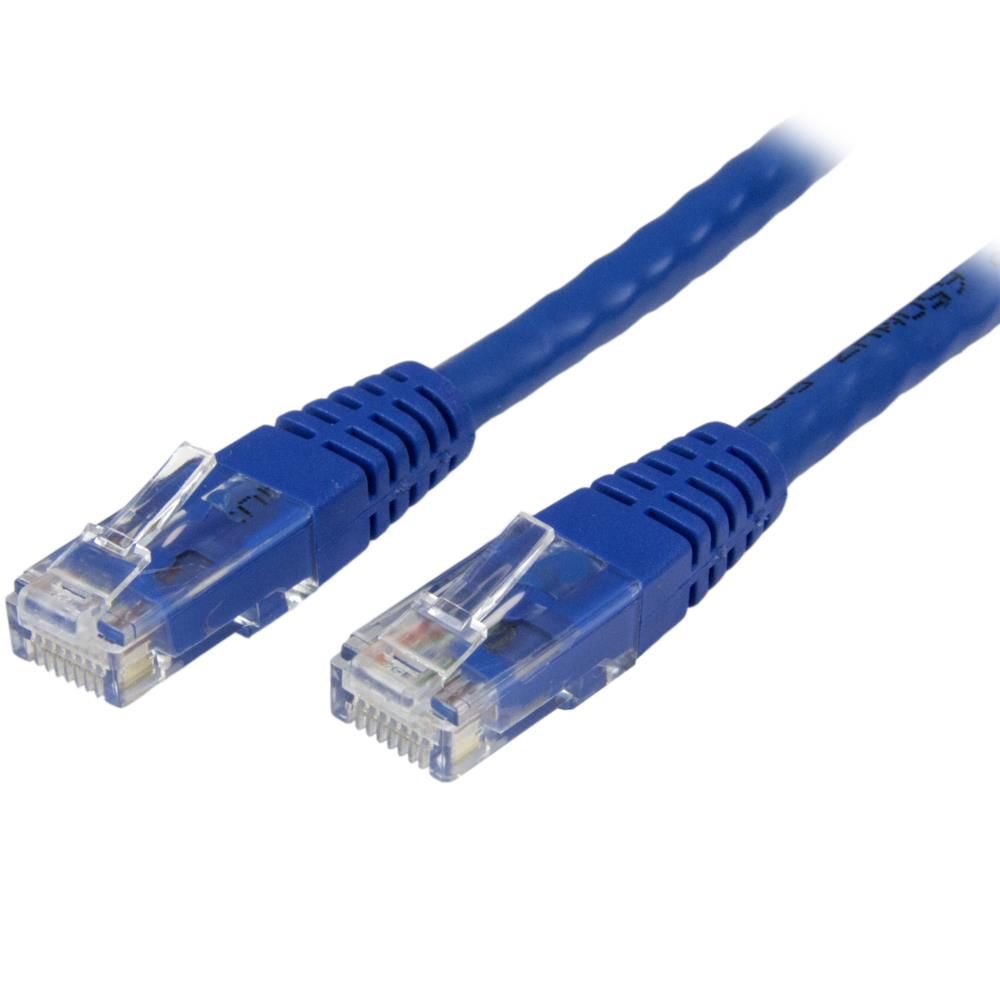StarTech.com [C6PATCH100BL] 30.4m Cat6対応LANケーブル ブルー カテゴリ6対応イーサネットUTPケーブル モールド処理済みRJ45コネクタ