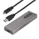 StarTech.com [M2-USB-C-NVME-SATA] USB-C 10Gbps-M.2 NVMe & M.2 SATA SSD 外付けケース/対応外形サイズ:2230 2242 2260 2280/USB Type-C & A ホストケーブル付属/PCIe & SATA NGFF SSDアルミケース/ツールレスSSDエンクロージャ