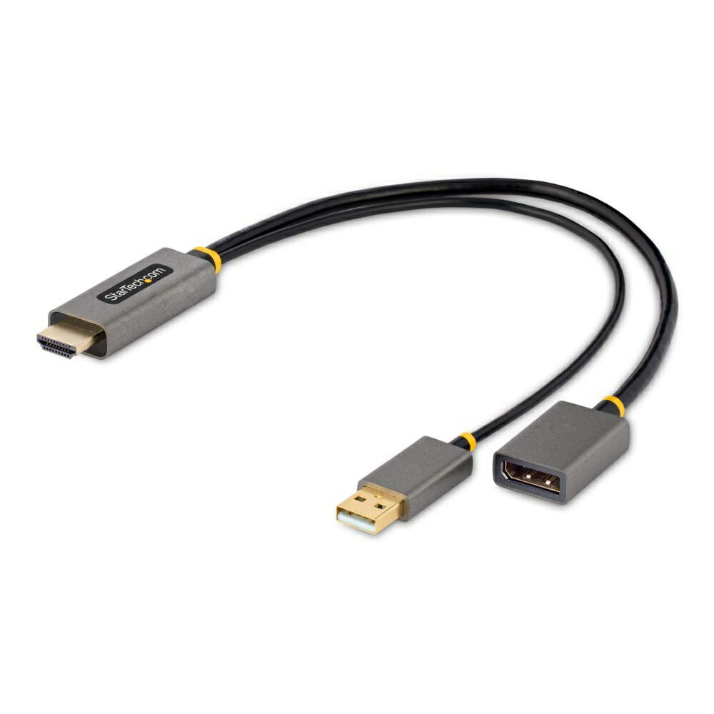 StarTech.com [128-HDMI-DISPLAYPORT] ǥץ쥤Ѵ֥/HDMI 2.0-DisplayPort 1.2/30cm/4K60Hz/ƥѴ/USBХѥ/HDRбǥץ쥤ץ/PCHDMIDP˥˽