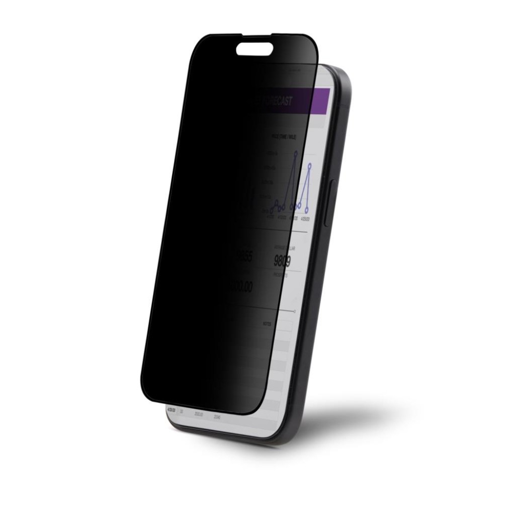 StarTech.com  iPhone 15 Pro専用ガラスフィルム/4方向プライバシー/視野角60度/ブルーライトカット/縦横 タッチ対応/自己吸着 ガイド枠付き/覗き見防止 液晶保護 強化ガラス
