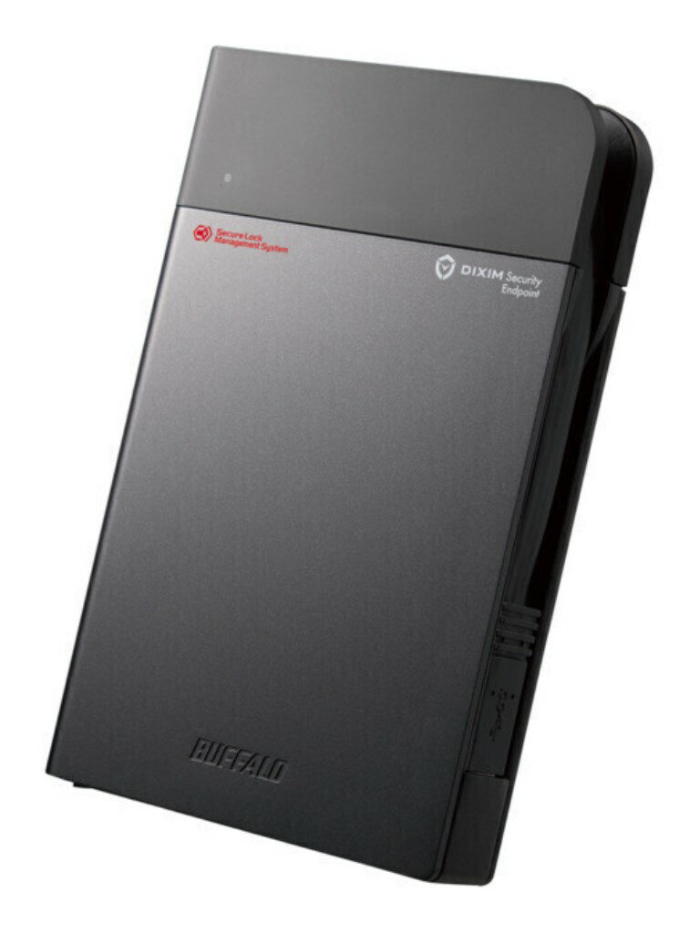 バッファロー [SSDS-PZ4.0EV] 法人向け 強制暗号化 ウイルスチェック 耐衝撃ポータブルSSD 4TB