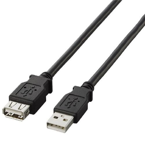 乐天商城 - エレコム [U2C-E10BK] USB2.0準拠 延長ケーブル Aタイプ/1.0m(ブラック)