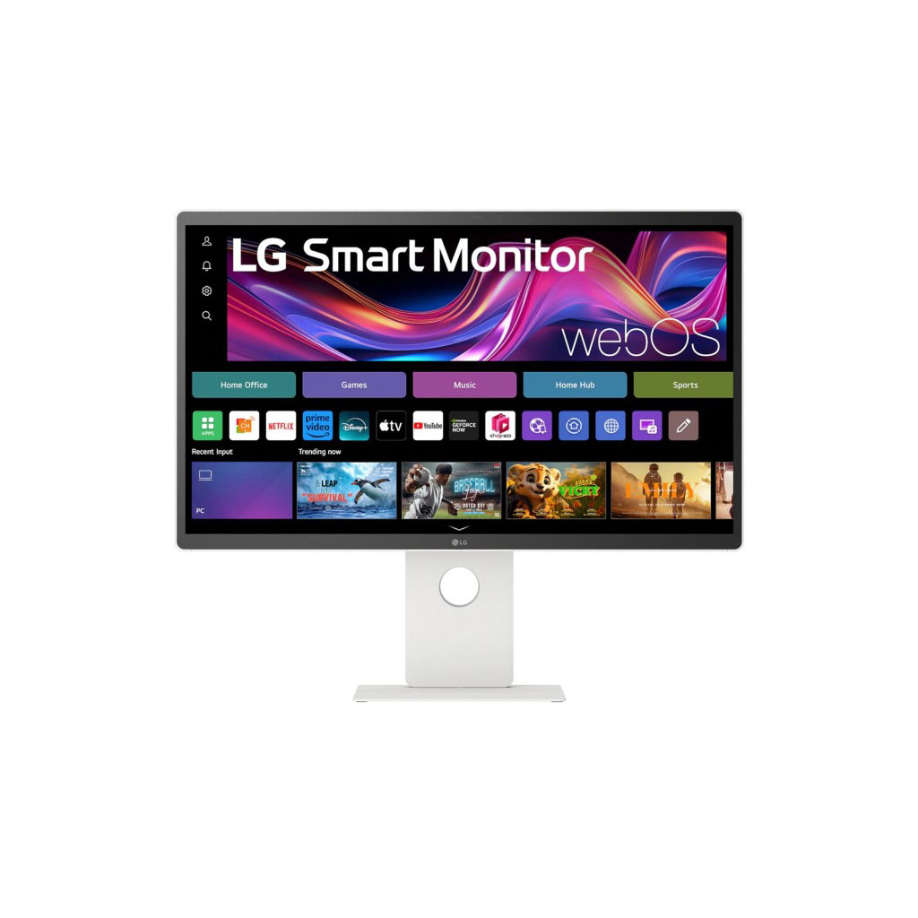 LG Electronics Japan [32U880SA-W] 31.5インチ4Kスマートモニター(3840x2160/WebOS/ワイヤレス対応/IPS/HDMIx2/TypeC(PD65W)/スピーカー/高さ調整/スイベル/ピボット/ホワイト筐体/3年保証)
