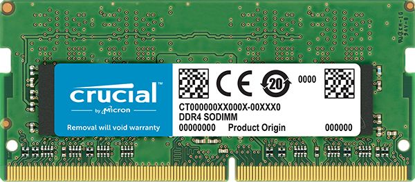 crucial  8GB DDR4 2400 MT/s (PC4-19200) CL17 SR x8 Unbuffered SODIMM 260pin Single Ranked