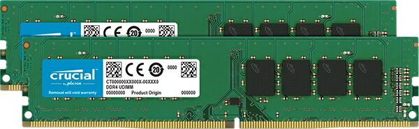 crucial  16GB Kit(8GBx2)DDR4 3200 MT/s(PC4-25600)CL22 SR x8 UDIMM 288pin