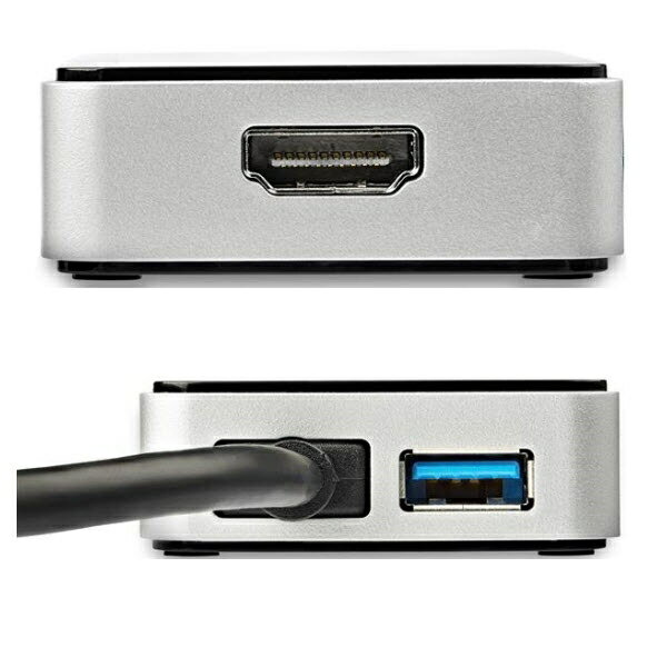 StarTech.com [USB32HDEH] USB 3.0-HDMI変換アダプタ(USBポート x1付き) 外付けディスプレイ増設アダプタ USB 3.0 A(オス)-HDMI(メス) 1920x1200/ 1080p