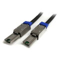 StarTech.com [ISAS88881] 1m 外部接続用mini SASケーブル Serial Attached SCSI SFF-8088-SFF-8088 2x SFF-8088 (オス) 1メートル ブラック その1