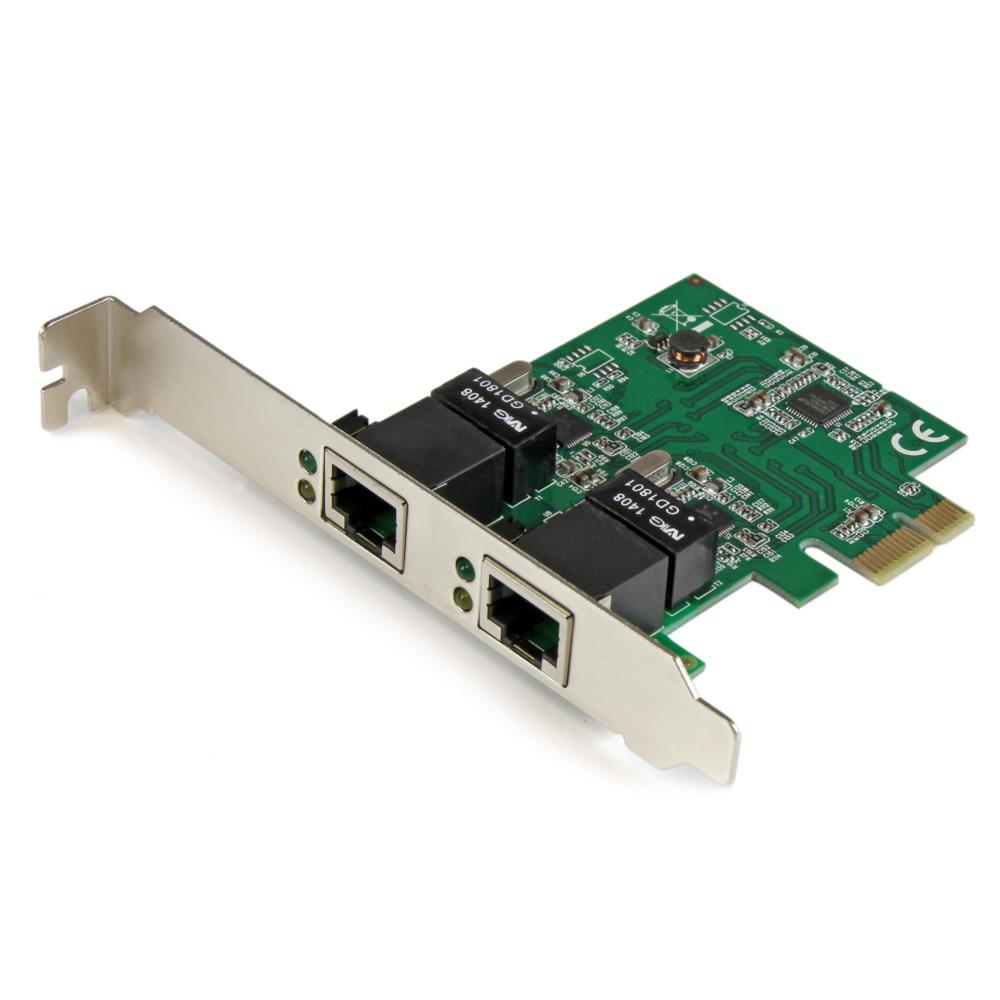 StarTech.com [ST1000SPEXD4] ギガビットイーサネット2ポート増設PCI Express ネットワークアダプタLANカード 2x Gigabit Ethernet 1000Mbps拡張用PCIe NIC有線LANボード