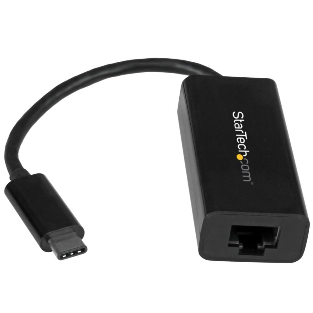StarTech.com [US1GC30B] USB-CڑMKrbgC[TlbgLLANA_v^ USB Type-C(IX) - RJ45(X) USB 3.1 Gen 1 (5Gbps)Ή