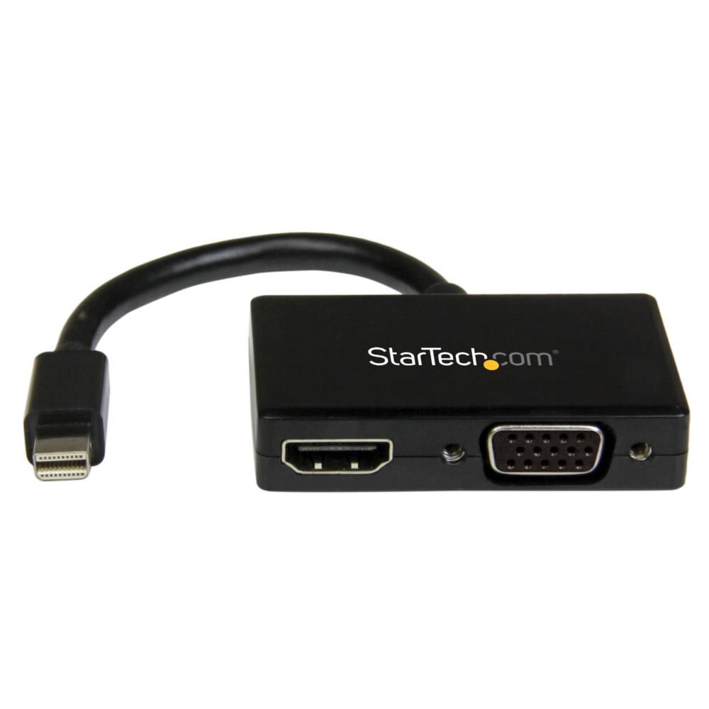 乐天商城 - StarTech.com [MDP2HDVGA] Mini DisplayPort接続トラベルA/Vアダプタ ツーインワン・ミニディスプレイポートMini DP - VGA/ HDMI変換アダプタ 1920x1200/ 1080p