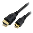 StarTech.com [HDACMM2M] C[TlbgΉnCXs[hHDMIP[u 2m HDMI(^CvA) - Mini HDMI(^CvC) IX/IX