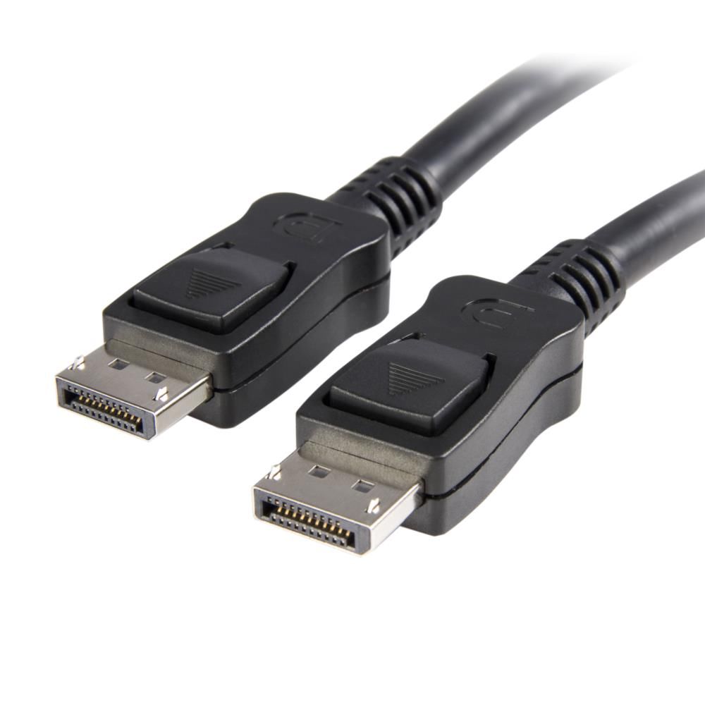 樂天商城 - StarTech.com [DISPL5M] 5m ラッチ付きDisplayPort 1.2 ケーブル ディスプレイポート/ DPモニターケーブル オス/オス ブラック 4K対応