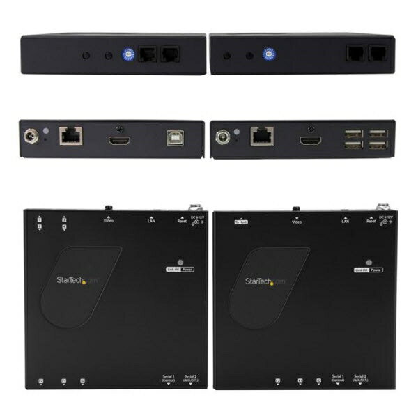 StarTech.com [ST12MHDLANU] IP対応 HDMI / USB 延長分配器キット 1080p対応 LAN回...