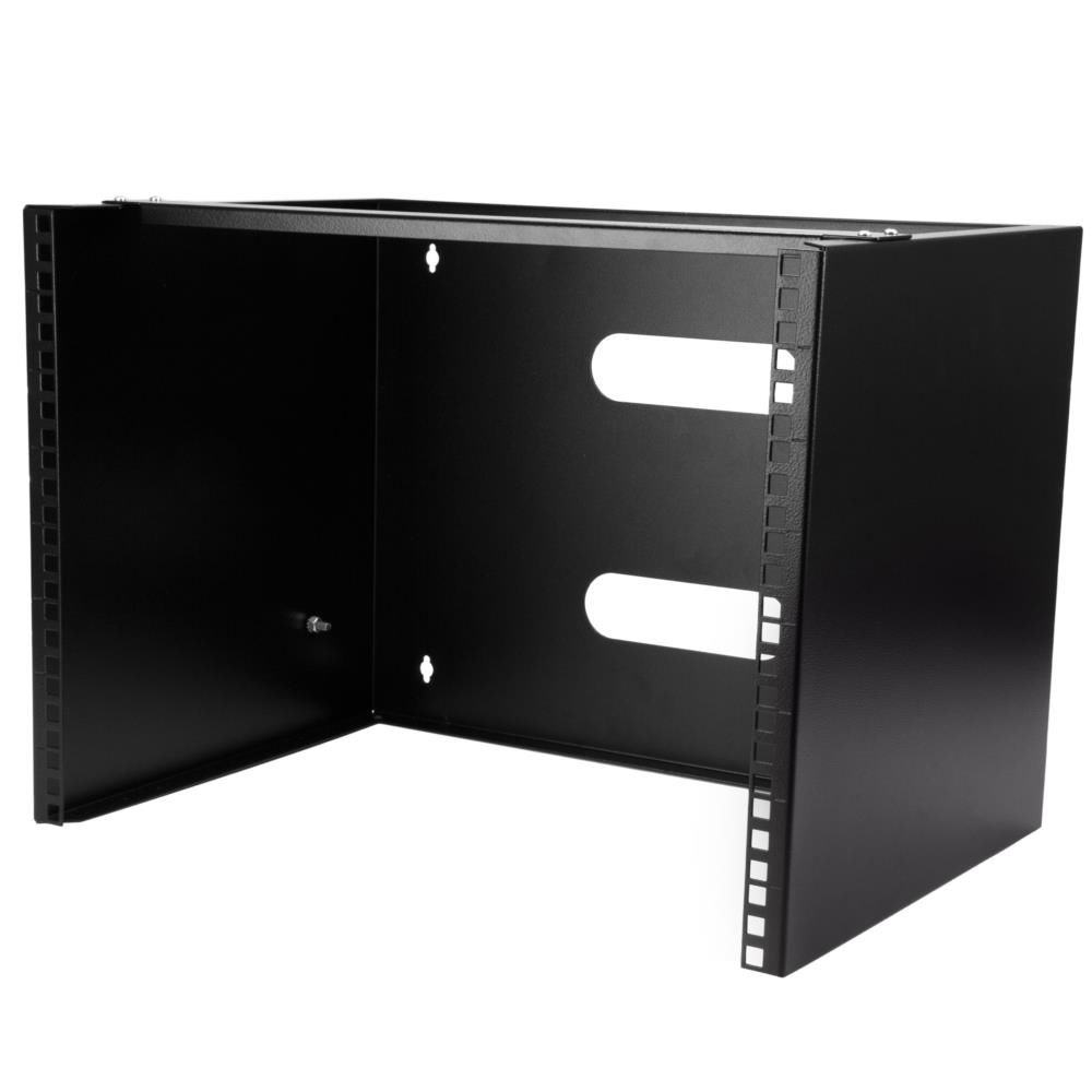 乐天商城 - StarTech.com [WALLMOUNT8] スチール製ラックマウントブラケット 19インチ/8U 奥行き36cm ネットワーク/ラックマウント機器対応 耐荷重36.3kg
