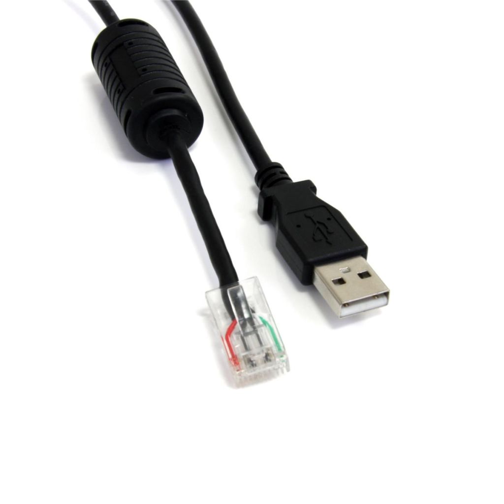 StarTech.com  APC UPS専用USBケーブル 1.8m USB A (オス) - RJ-45 (オス) AP9827代替ケーブル