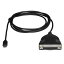 StarTech.com [ICUSBCPLLD25] USB-C - ѥץ󥿡֥ USB Type-C() - D-Sub25ԥ(᥹) USB 2.0