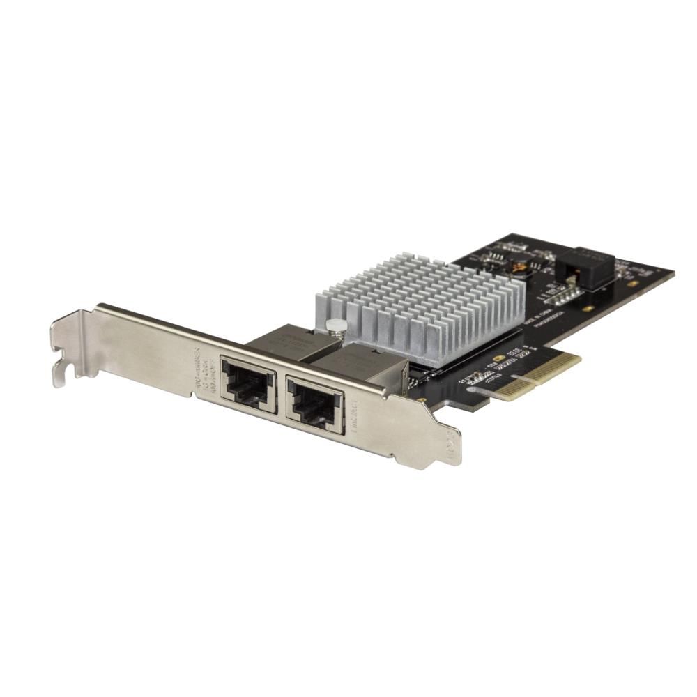 StarTech.com [ST10GPEXNDPI] 2ポート10GBase-T増設PCIeイーサネットLANカード NBASE-T対応 5スピード:10G/5G/2.5G/1G/100Mbps対応NICカード