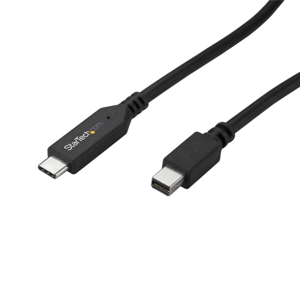 StarTech.com [CDP2MDPMM6B] 1.8m USB-C - Mini DisplayPortケーブル 4K/60Hz ブラック USB Type-C - m..