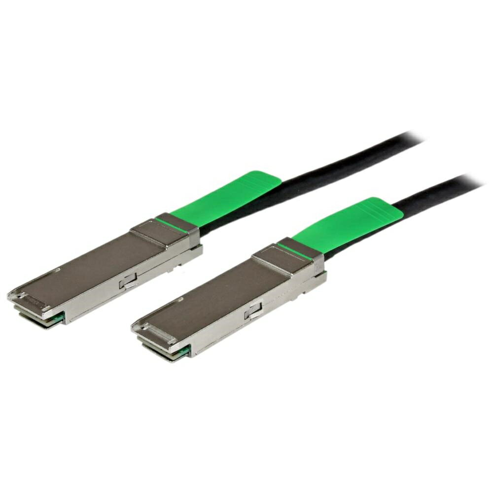 StarTech.com QSFPMM2M QSFP DAC Twinax ケーブル 2m MSA準拠 40GbE