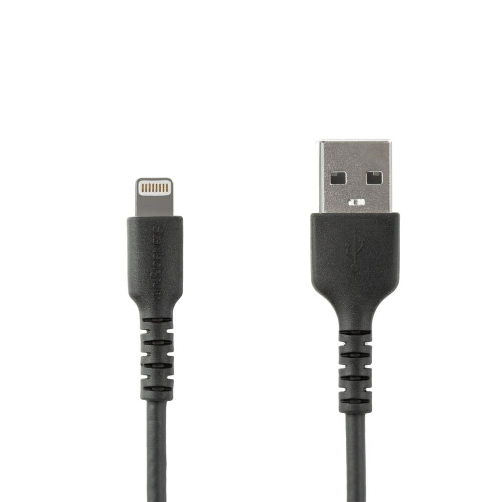 StarTech.com [RUSBLTMM1MB] ライトニングケーブル 1m ブラック Apple MFi認証iPhone充電ケーブル 高耐久性 Lightning - USB ケーブル