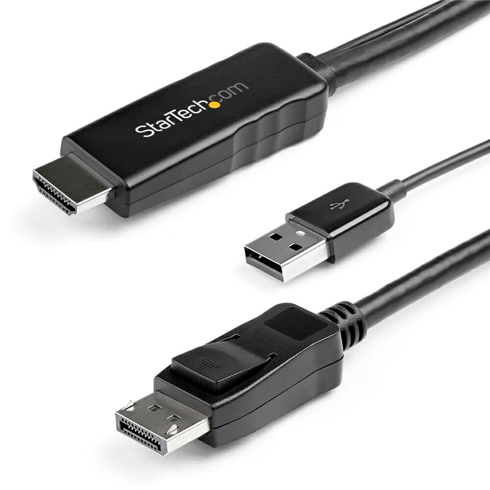 StarTech.com [HD2DPMM2M] HDMI - DisplayPortѴ֥ 2m USBХѥб 4K/30Hz HDMIDiplayPortѴ륢ƥ֥С