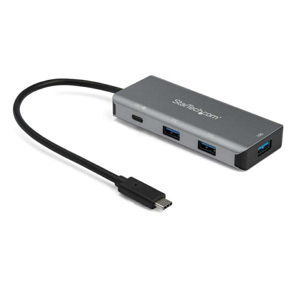 StarTech.com [HB31C3A1CPD3] 4ポートUSB Type-Cハブ USB PD対応ポート 10Gbps 3x USB-A/1x USB-C 25cmホストケーブル