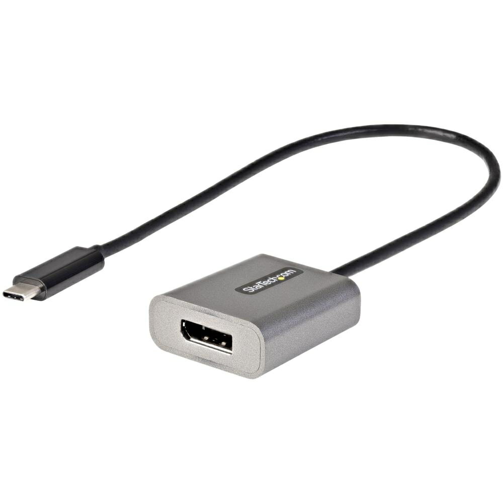 StarTech.com [CDP2DPEC] USB-C-DisplayPort ディスプレイ変換アダプタ/USB Type-C-ディスプレイポート1.4 ビデオコンバータ/8K & 4K60Hz/30cm一体型ケーブル/Thunderbolt 3互換