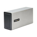 StarTech.com 2TBT3-PCIE-ENCLOSURE PCIe外付けケース/Thunderbolt 3接続/デュアルPCI Express 3.0 x16スロット/TB3/DP 1.4ポート経由8K/4Kビデオ出力/ノートPC パソコン ビデオキャプチャー FireWire ネットワークカード 増設 拡張 ボックス シャーシ