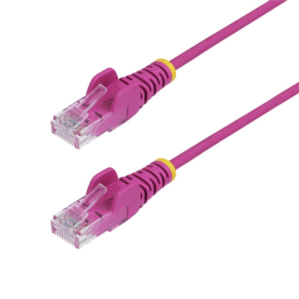 StarTech.com [N6PAT10MPKS] CAT6 LANケーブル/スリム/10m/ピンク/1Gb/100W PoE/スナッグレス/より線/フルーク試験済/カテゴリ6 RJ45 ギガビット イーサネットケーブル