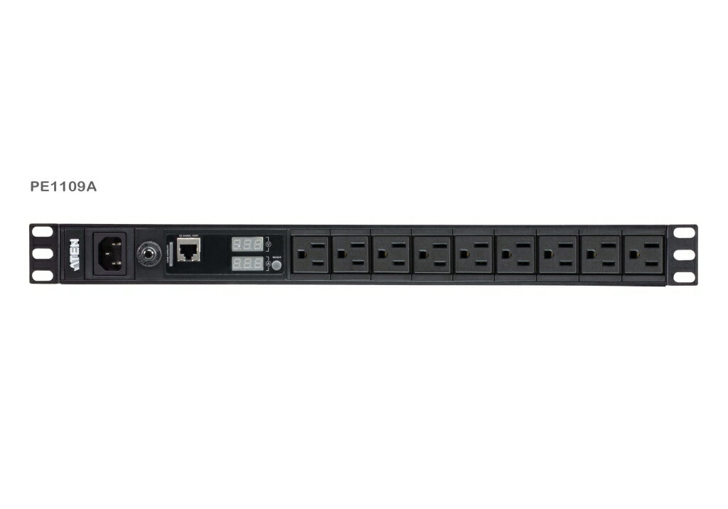 ATEN [PE1109A/ATEN] 1U 15A 9ポート PDU(計測機能付)