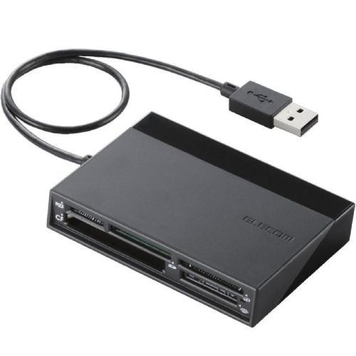 エレコム [MR-C24BK] メモリリーダライタ/USBハブ付/SD+MS+CF+XD/ブラック