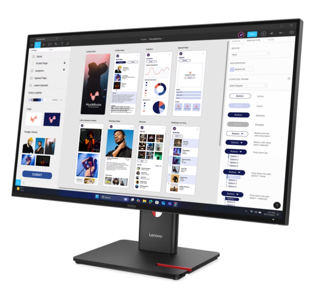 レノボ [64B0GAR1JP] ThinkVision T32UD-40
