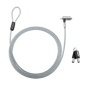 サンワサプライ [SLE-38S] nanoスロット対応セキュリティワイヤー・シリンダ錠