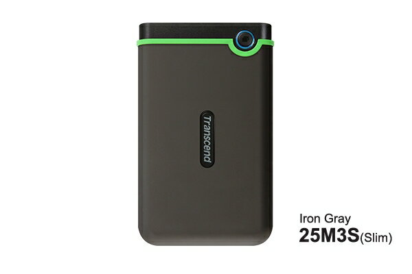 トランセンドジャパン TS2TSJ25M3S 2TB Slim StoreJet2.5” M3S Portable USB3.1 Gen1 Iron Gray
