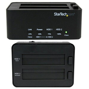 StarTech.com [SATDOCK2REU3] USB 3.0³SATAϡɥǥѥǥץꥱ ѥʤǥԡȾõǤ륹ɥ󼰥ɥå 2.5/3.5HDD/SSDб 졼ɥ뼰HDD꡼饤
